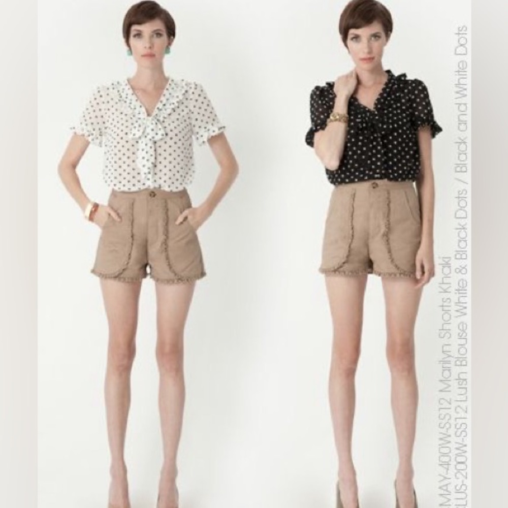 Dear Creatures Lush Polka Dot Blouse